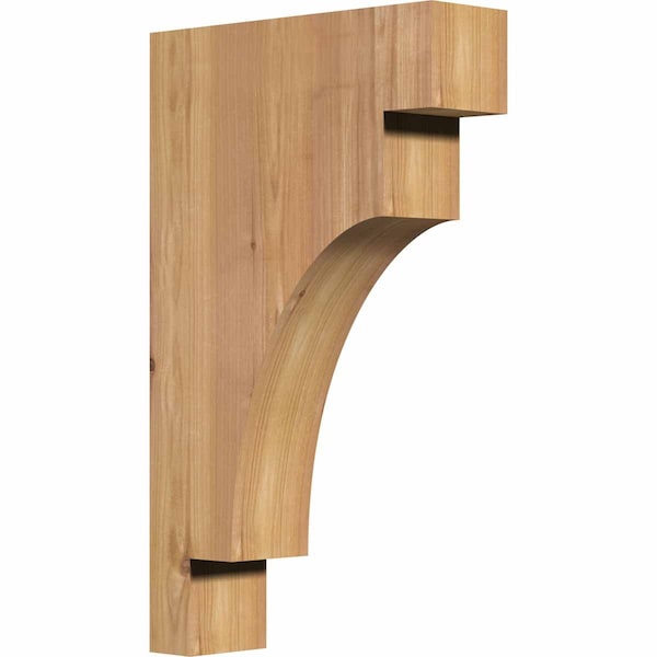 Ekena Millwork Mediterranean Smooth Corbel, Western Red Cedar, 3 1/2"W x 12"D x 20"H COR04X12X20MED00SWR - main